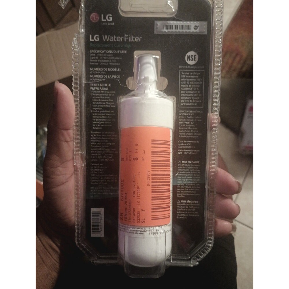 Genuine LG LT700P/PC/PCS Refrigerator Replacement Water Filter ADQ360061 NEW